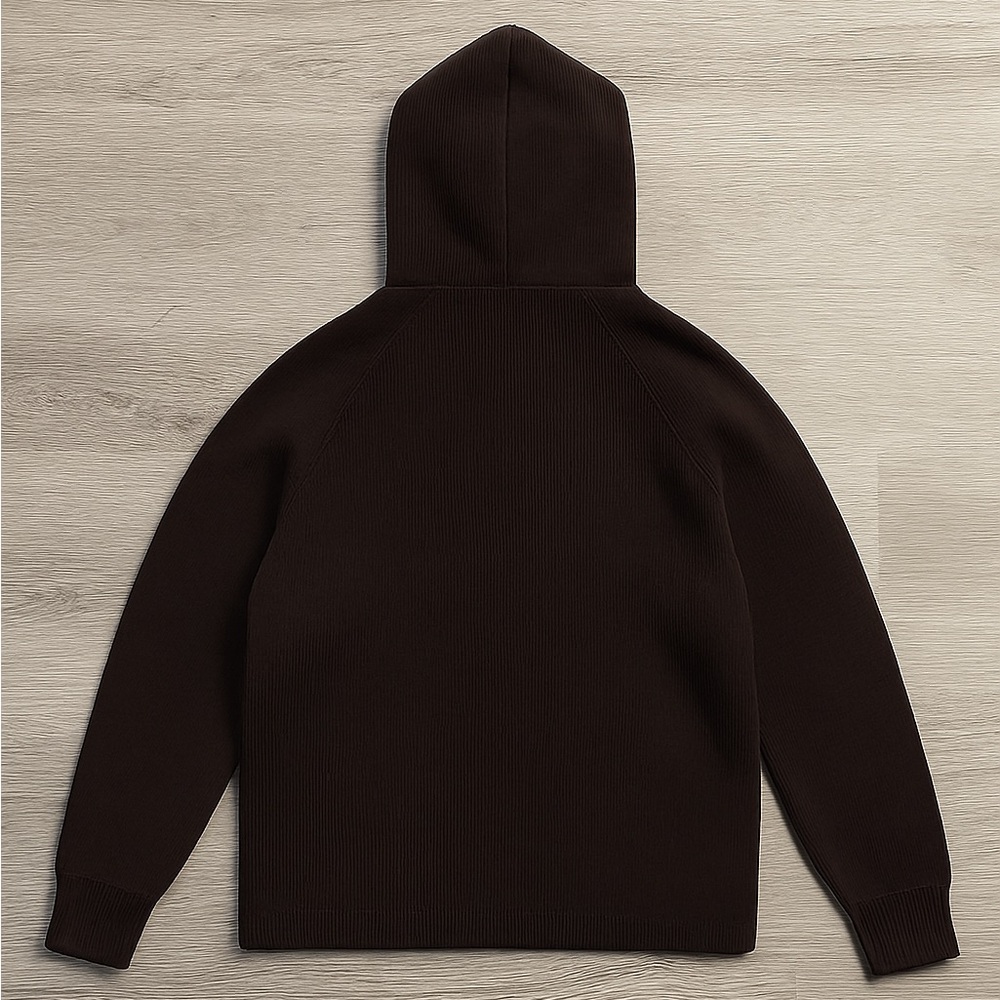 Fear of God Essentials Dark Brown Hoodie Sweatshirt Size 8 - Picture 6 of 8